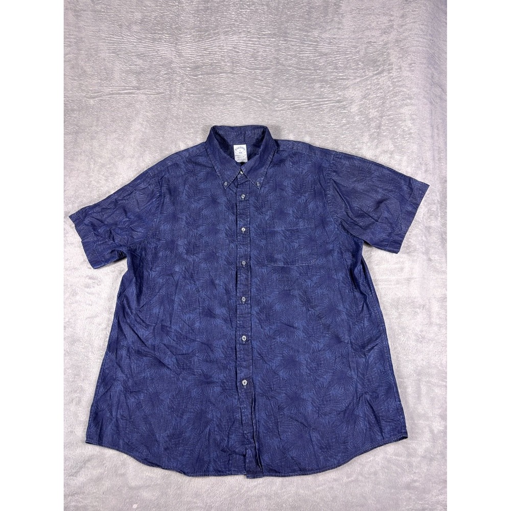 Brooks Brothers The Original Polo Shirt Mens button-down L Blue